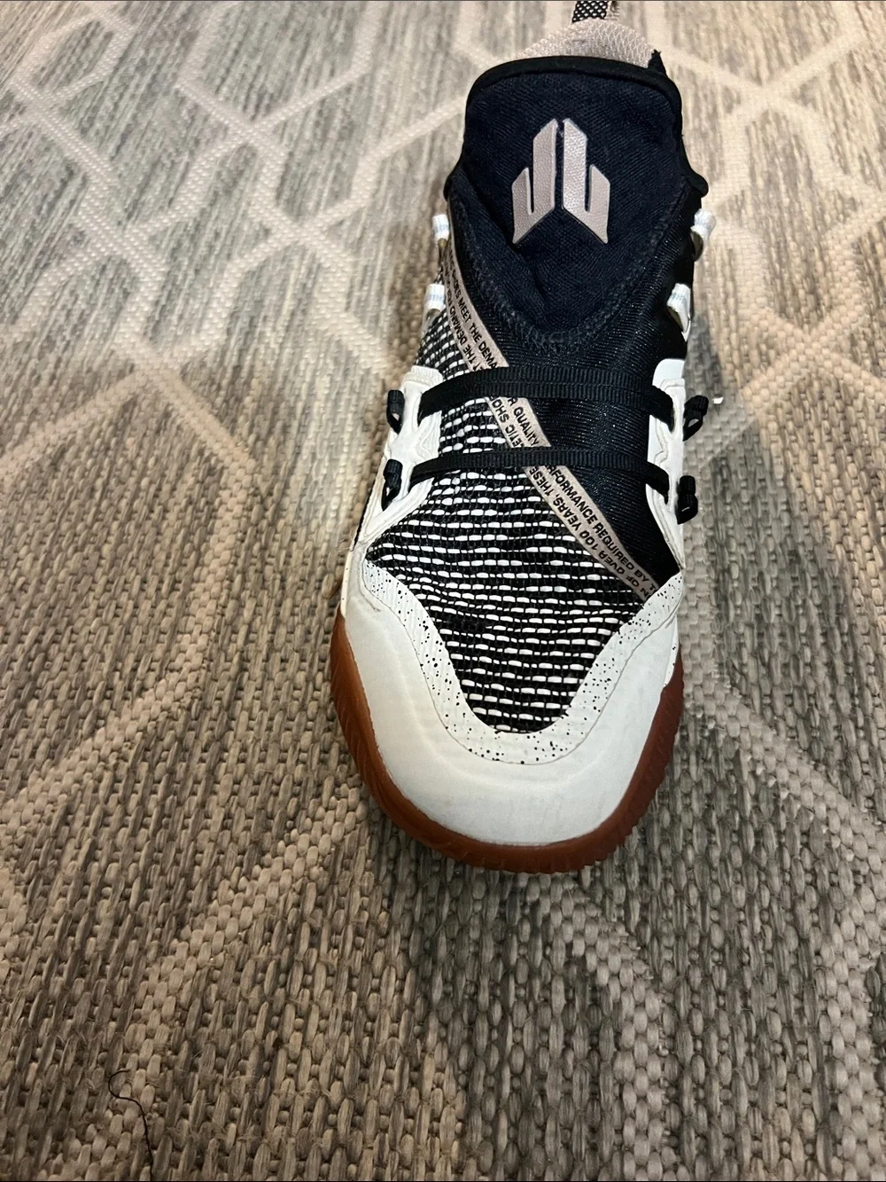 Reebok Black Sneaker Size 7 with White Label